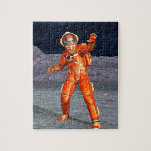Astronaut Mars Space Explorer auf Alien Planet