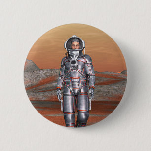Astronaut Mars - Space Explorer auf Alien Planet Button