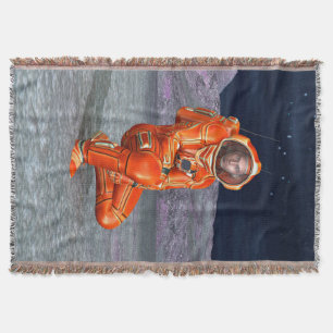 Astronaut Mars Space Explorer auf Alien Planet Decke