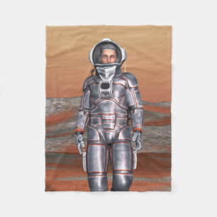 Astronaut Mars - Space Explorer auf Alien Planet Fleecedecke