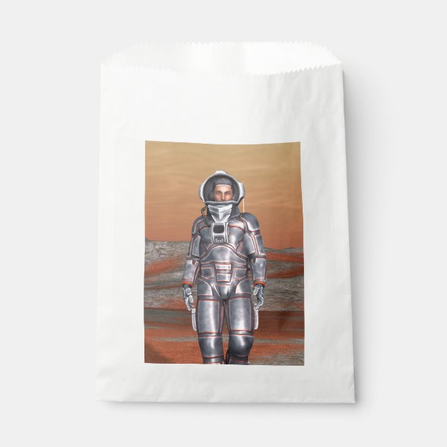 Astronaut Mars Space Explorer auf Alien Planet Geschenktütchen (Vorderseite)