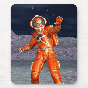 Astronaut Mars Space Explorer auf Alien Planet Mousepad