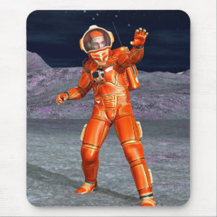 Astronaut Mars Space Explorer auf Alien Planet Mousepad