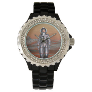 Astronaut Mars - Weltraumforscher auf einem außeri Armbanduhr