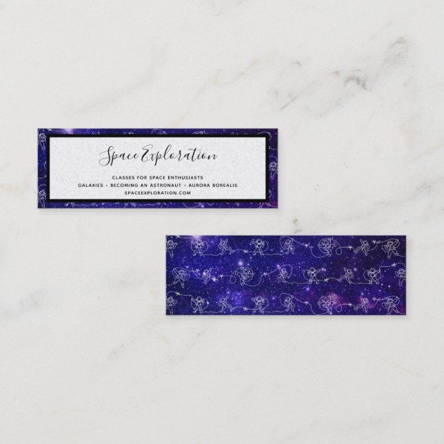 Astronaut Mini Visitenkarte (Vorne/Hinten)