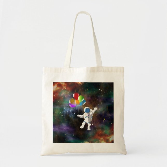 Astronaut mit Balloons Tragetasche (Vorne)