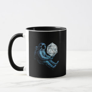 Astronaut mit Mondwürfel Tasse