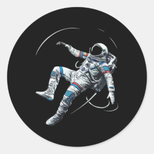 Astronaut Muay Thai Boxen Karate Kickboxen Marti Runder Aufkleber