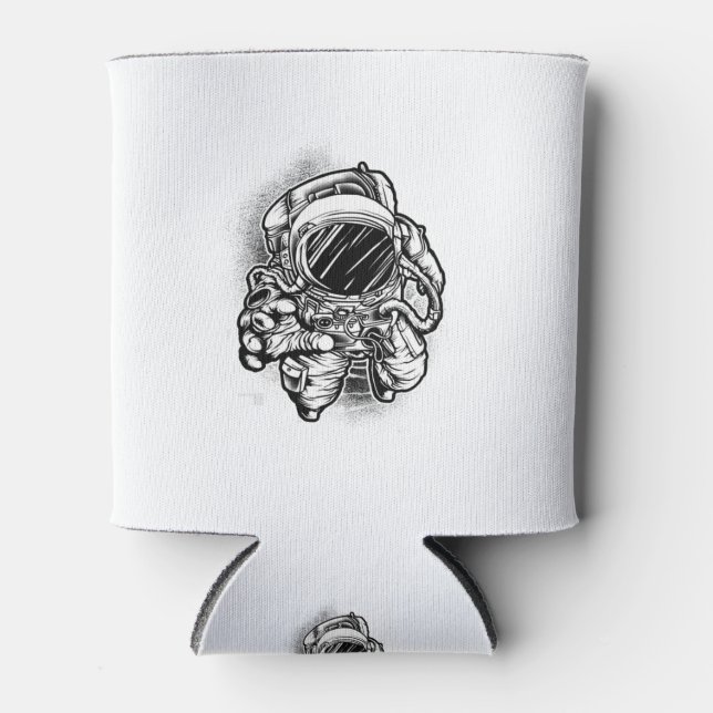 Astronaut Muster Dosenkühler (Vorderseite)