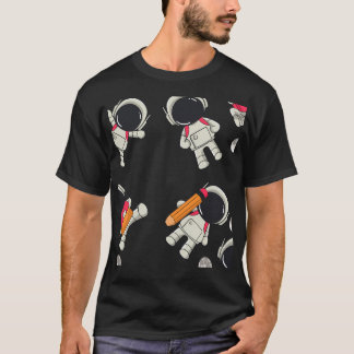 Astronaut Nahtloses Muster Niedlich T-Shirt