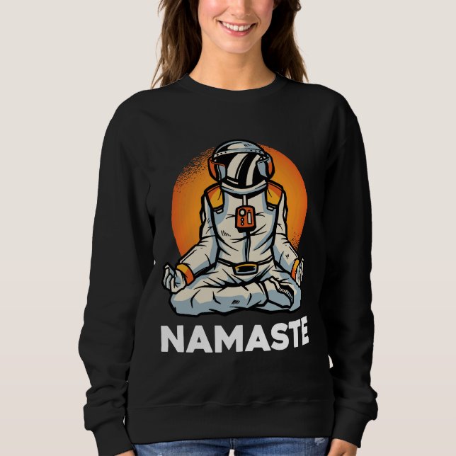 Astronaut Namaste Sweatshirt (Vorderseite)