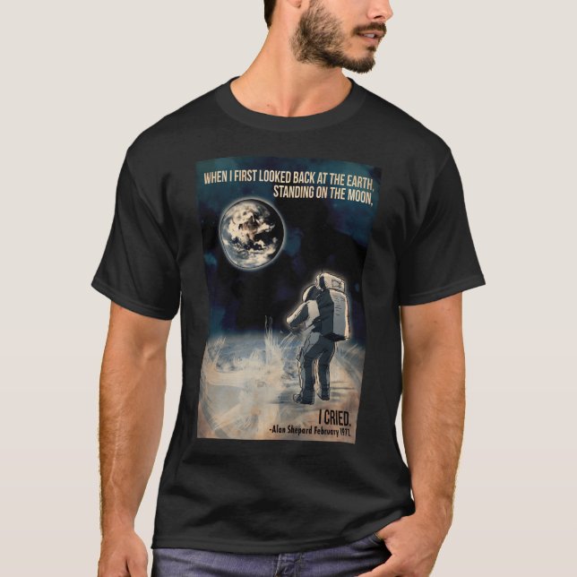 Astronaut Nasa Alan Schäfer T-Shirt (Vorderseite)
