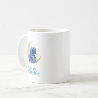 Astronaut on Moon Mug – Stay Cosmic Space Gift Kaffeetasse