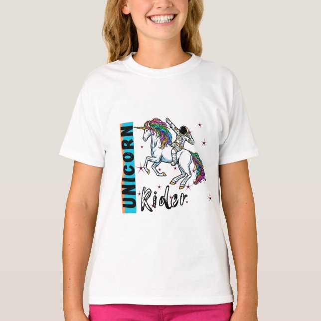 Astronaut on unicorn in this tshirt design  (Vorderseite)