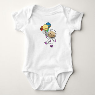 Astronaut Otter Space Planet Baby Strampler