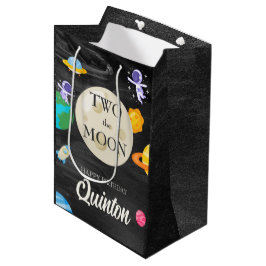 Astronaut Outer Space 2. Geburtstag Mittlere Geschenktüte