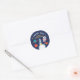 Astronaut Outer Space Geburtstag Vielen Dank Runder Aufkleber (Umschlag)