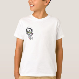 Astronaut Panda schwebende Weltraum-Kinder T-Shirt