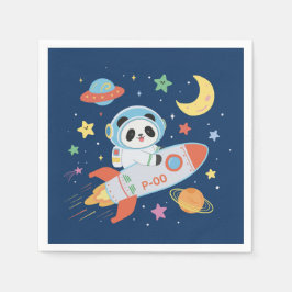 Astronaut Panda Serviette