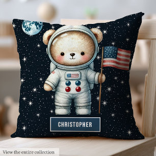 Astronaut personnalisé Teddy Bear Coussin Baby Boy