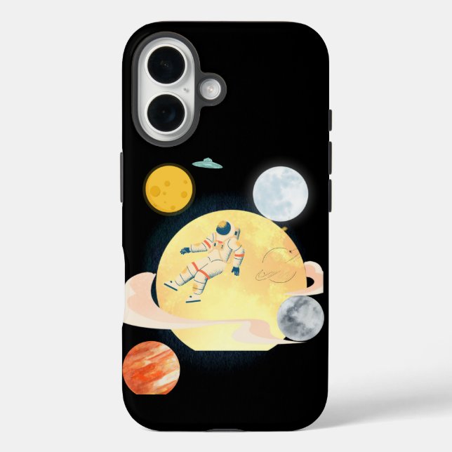 Astronaut phone  iPhone 16 hülle (Rückseite)