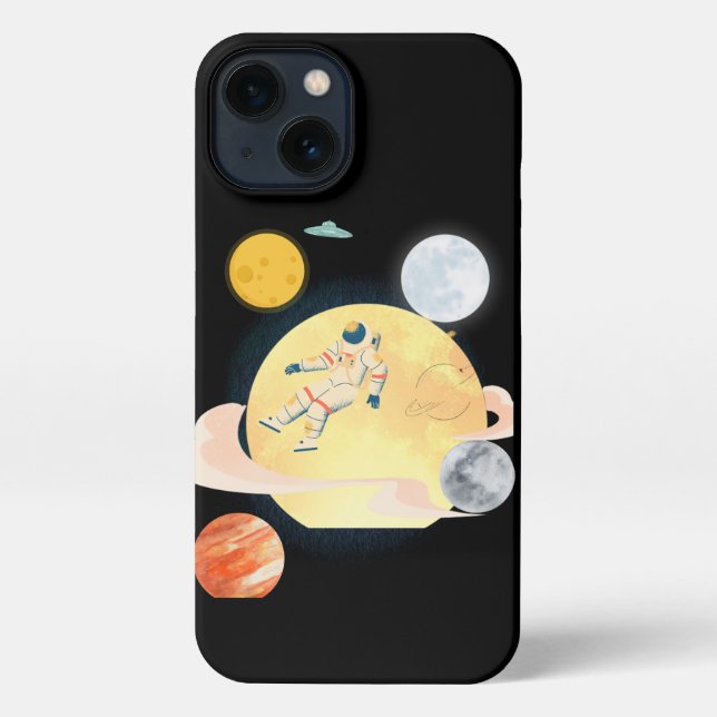 Astronaut phone  iPhone hülle (Rückseite)