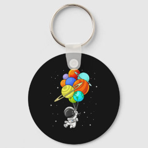 Astronaut Planet Ballons Sonnensystem Weltraum Kin Schlüsselanhänger