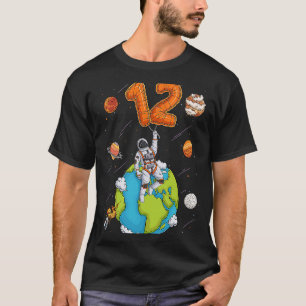 Astronaut Planet Space 12 Zwölf Jahre alt 12. T-Shirt