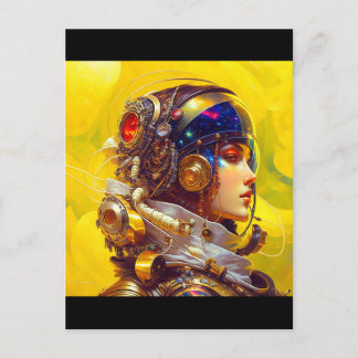 Astronaut Postkarte