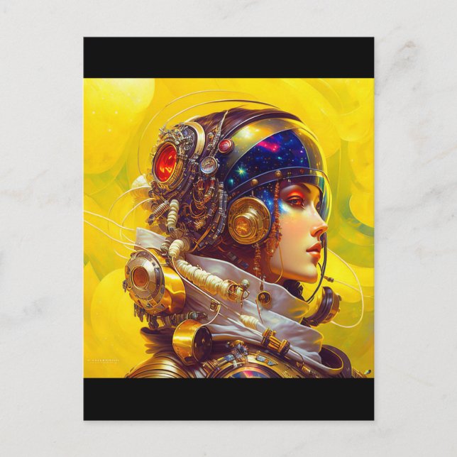 Astronaut Postkarte (Vorderseite)