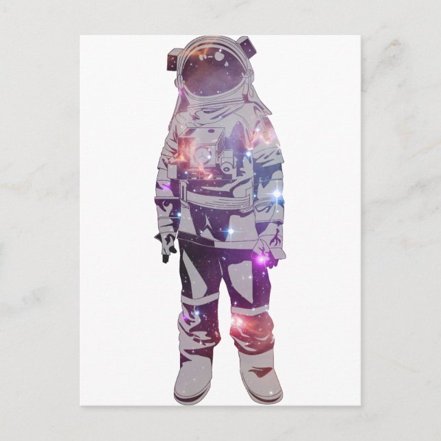 Astronaut Postkarte (Vorderseite)