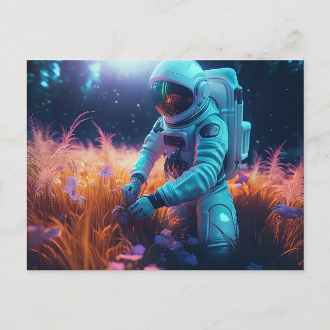 Astronaut Postkarte (Vorderseite)