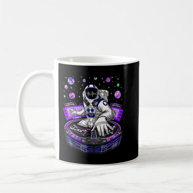 Astronaut Psychedelic Music DJ Psytrance Techno ED Kaffeetasse (Links)