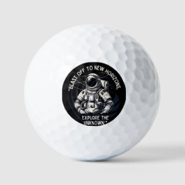 ASTRONAUT QUOTE , SCHLIESSEND BIS NEUES HORIZONT GOLFBALL