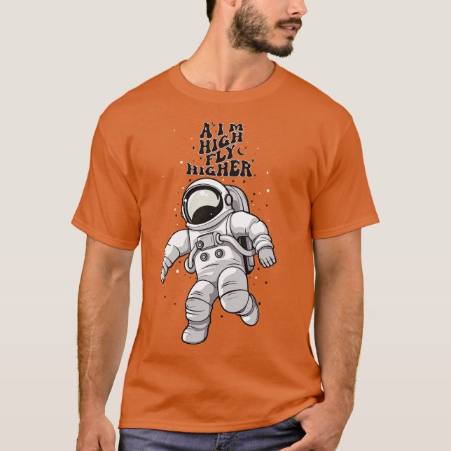 Astronaut Quotes T-Shirt (Vorderseite)