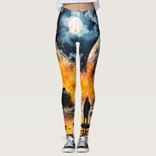 Astronaut Reisen Kosmischer Horizont Reise Leggings