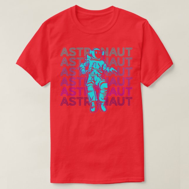 Astronaut Retro Astronaut-Geschenk T-Shirt (Design vorne)