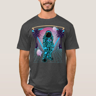 Astronaut Rétro Vaporwave 80s T-shirt esthétique