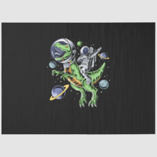 Astronaut Riding T-Rex Dinosaur Astro T-Rex Space Seidenpapier