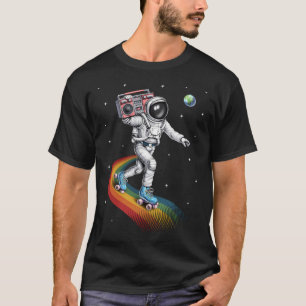 Astronaut Rollschuhfahren T-Shirt