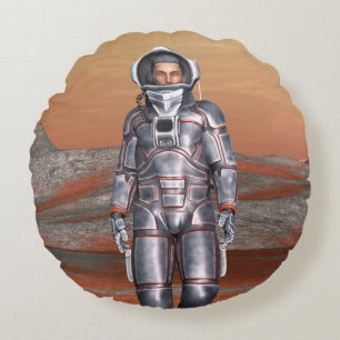 Astronaut Rundes Kissen