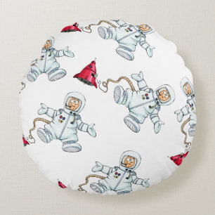 Astronaut Rundes Kissen