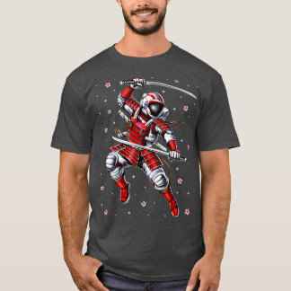 Astronaut Samurai Krieger T-Shirt