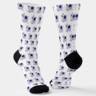 Astronaut Schönes Designmuster Socken