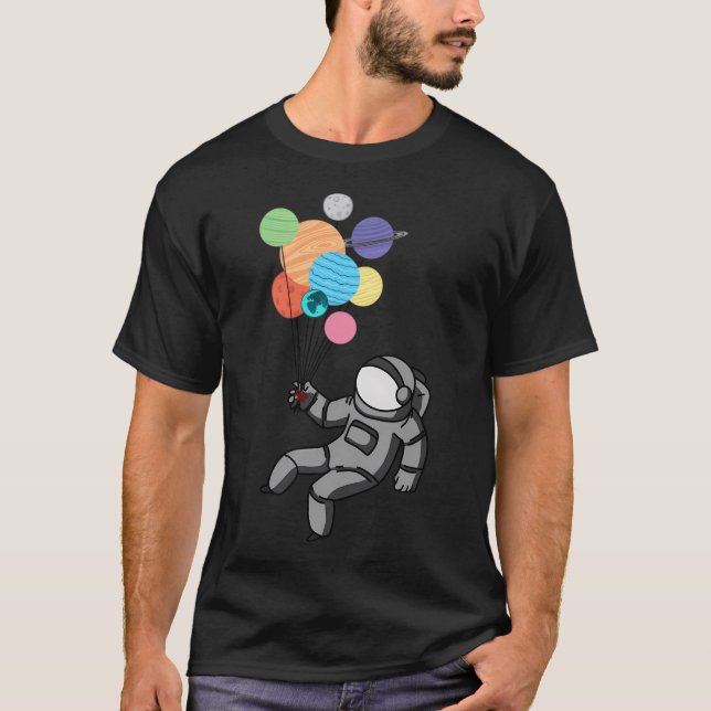 Astronaut schweben weg T-Shirt (Vorderseite)