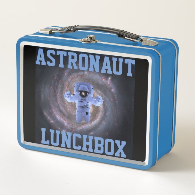 Astronaut Science Metal Lunchbox (Vorderseite)