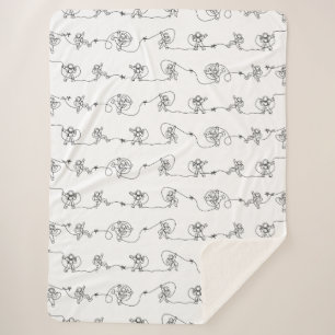 Astronaut Sherpa Blanket Sherpadecke