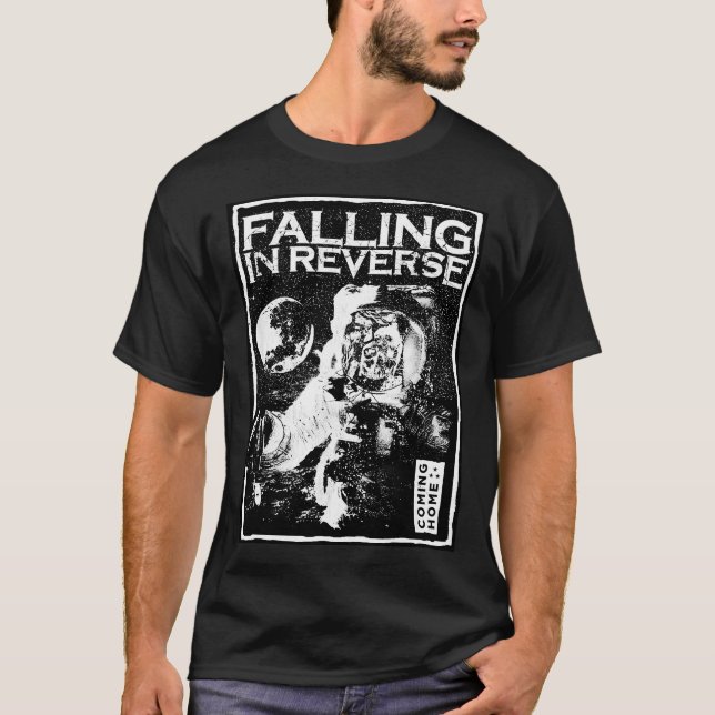 Astronaut sinkt in der Rückwärtsbewegung T-Shirt (Vorderseite)