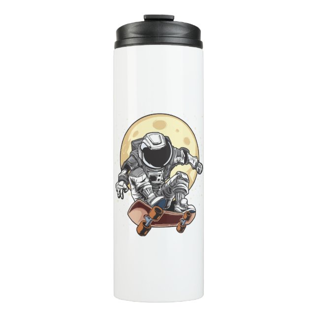 Astronaut-Skate Thermosbecher (Vorderseite)
