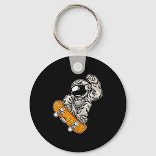 Astronaut Skateboarder, Skateboarding-Fan, Astro Schlüsselanhänger